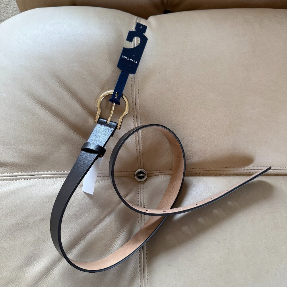Cole Haan Women's Hinged Buckle Belt - Picture 2 of 5